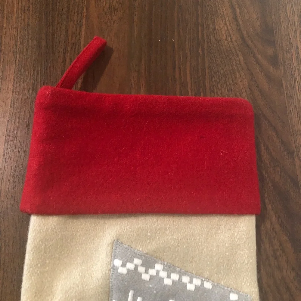 Crate & Barrel Snowman Christmas Stocking